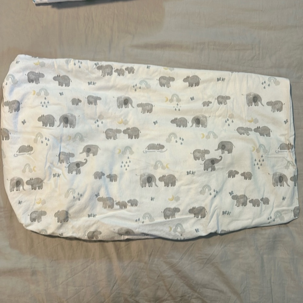 Pottery barn flannel fitted crib sheet